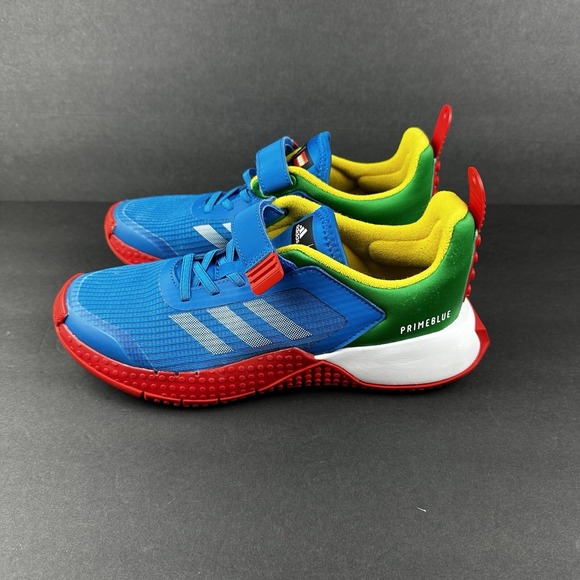 New Adidas Lego X running sport unisex kids size 5.5 lace up tennis shoes - Picture 2 of 11